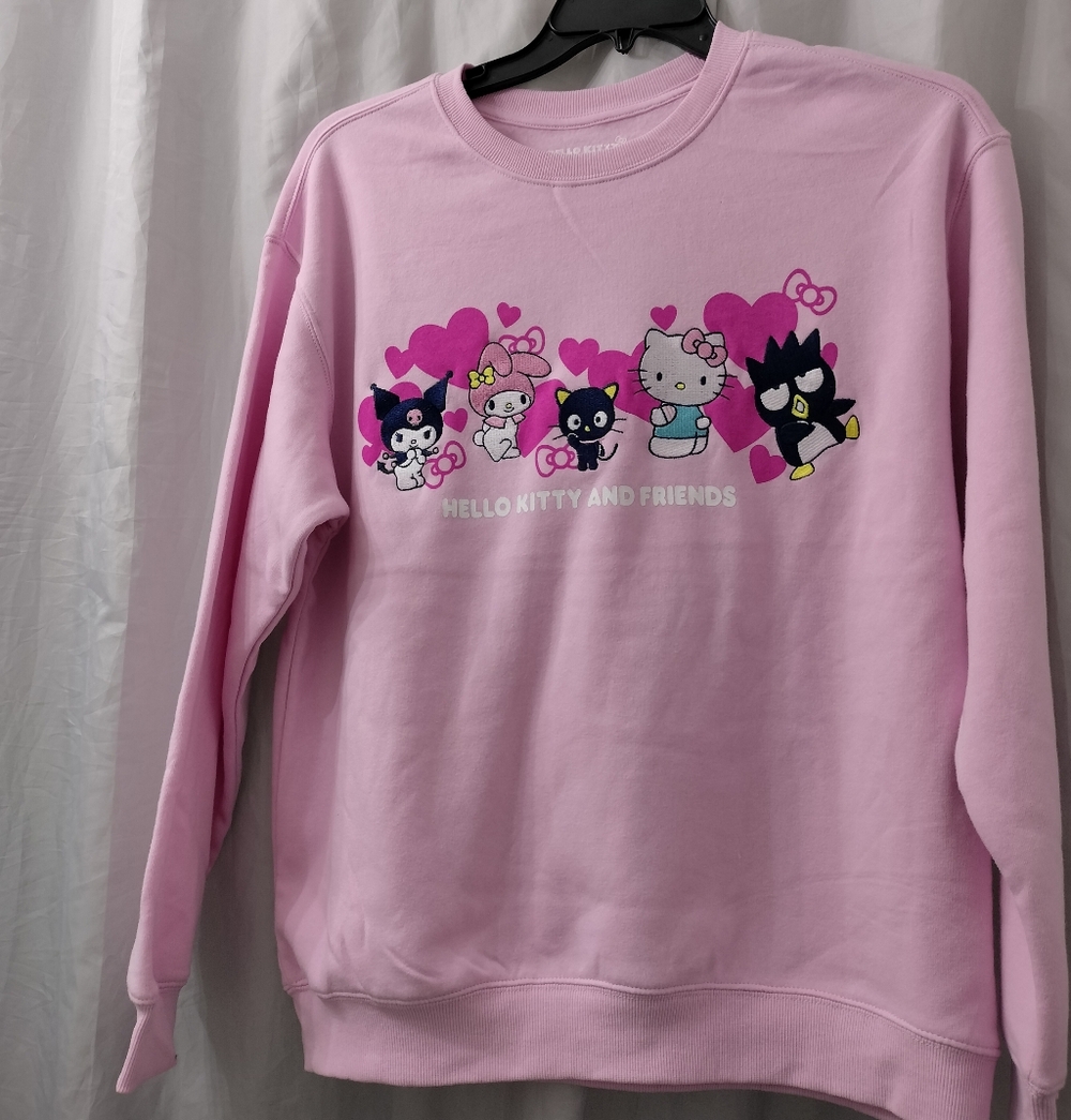 Women's Hello Kitty, NWT Pink Sweatshirt.